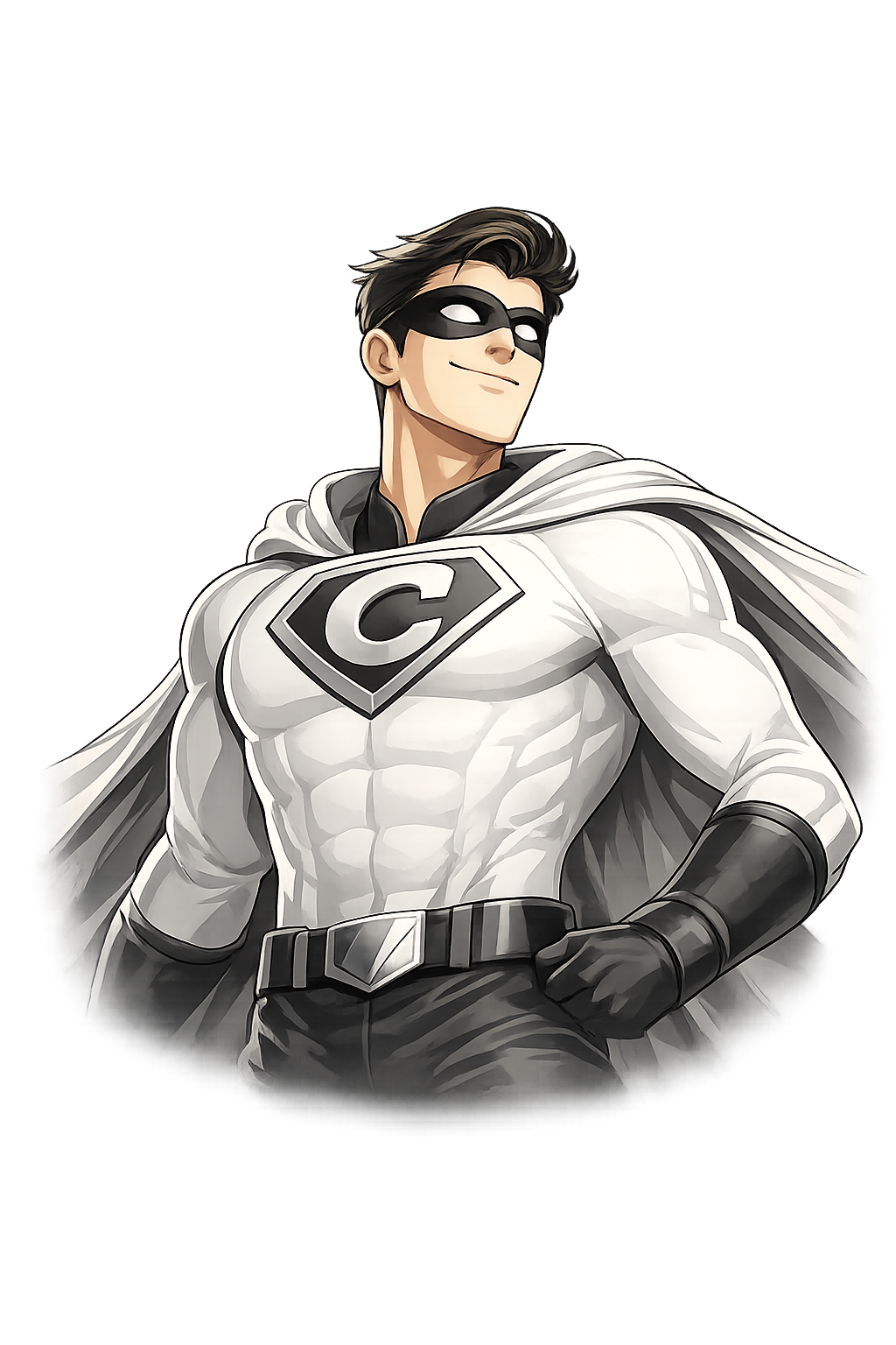 CADERNO superhero mascot